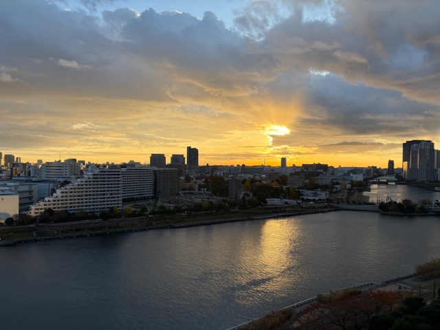 今日も綺麗な朝の風景「たくさん笑おう」